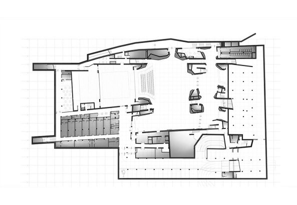 Kongresshalle, Kulturzentrum, Polen, 2016, 2015, Fernando Menis Arquitectos, Fertigstellung, Beton, Waschbeton, Poland, Europa, Europe, concert hall, cultural centre, Torun, Osteuropa, concrete, red, rot, Brutalismus, CKK Jordanki, city of Torun, Dekonstruktivismus, Hhle, hhlenartig, expressiv