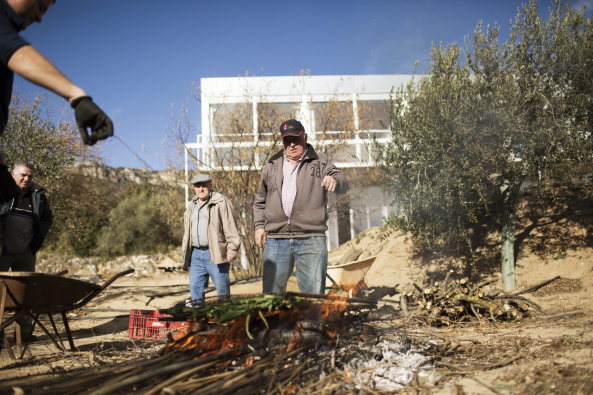 Maison de Jaoul, Pierre Koenig, Stahl House, Neubau, Moderne, Wohnhaus, OE House, Cristina Goberna, Urtzi Grau, Jos� Hevia, Le Corbusier, Fake Industries Architectural Agonism + Aixopluc,  Ricard Pau, Jordi Royo, Josep Maria Delmuns, montage, PVC, Stegplatten, Backstein, Decke, Backsteindecke, 2016, 2015, Spain, concrete, brick, Klinker, Catalonia, K�ste, Meer, Mittelmeer, Villa, modernism, Neubau, new building,