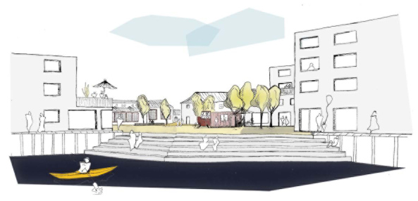 Schinkelpreis, AIV-Schinkel-Wettbewerb, Wettbewerb, Wettbewerbsergebnisse, Preis, Preistrger, Schinkelpreis, Berlin, Preisverleihung, Entwurf, Ausstellung, Architekten- und Ingenieur-Verein, Industrie, Gewerbe, Stadtplanung, Wohnviertel, Quartiersplanung, Landschaftsplanung, Teltow, Brcken, Brcke, Tatjana Busch, Elisabeth Stieger, Jury, Krummer Steg, Krperwerft, Universitt der Ku&#x308;nste, 10623, UdK, Hardenbersgtrae, Schnow, Architekten- und Ingenieur-Verein