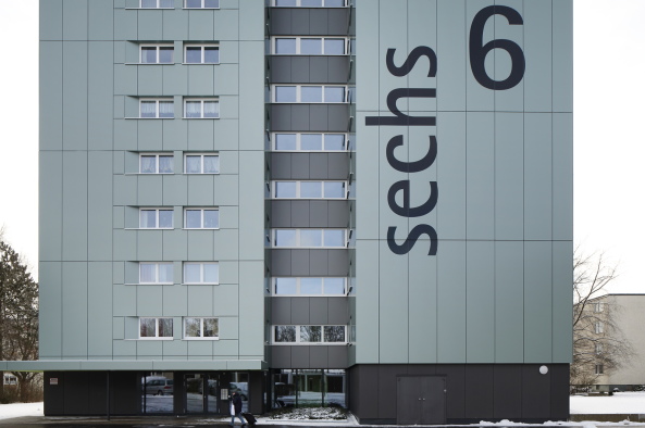 Aluminium, Paneele, Restaurierung, Energieeffizienz, Sanierung, Betonsanierung, Barrierefreieheit, geneigt, Fensterlaibung, concrete, engery effciency, restauration, aluminium, Ulm