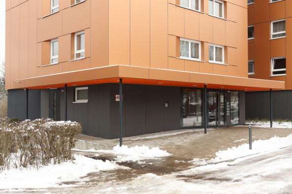 Aluminium, Paneele, Restaurierung, Energieeffizienz, Sanierung, Betonsanierung, Barrierefreieheit, geneigt, Fensterlaibung, concrete, engery effciency, restauration, aluminium, Ulm