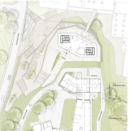 S�dwestrundfunk, Wettbewerb, Gewinner, 1. Preis, Anerkennung, first prize, competition, media centre, Baden-Baden, Germany, Deutschland, Architecture, urbanism, 2016, 2015 decision, glass, steel, lobby, Wurm + Wurm Architekten Ingenieure, JSWD Architekten, Rykart Architekten, struhk architekten, kadawittfeldarchitektur, Jury, Projekt, Gewinnerprojekt