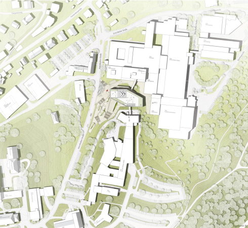 S�dwestrundfunk, Wettbewerb, Gewinner, 1. Preis, Anerkennung, first prize, competition, media centre, Baden-Baden, Germany, Deutschland, Architecture, urbanism, 2016, 2015 decision, glass, steel, lobby, Wurm + Wurm Architekten Ingenieure, JSWD Architekten, Rykart Architekten, struhk architekten, kadawittfeldarchitektur, Jury, Projekt, Gewinnerprojekt