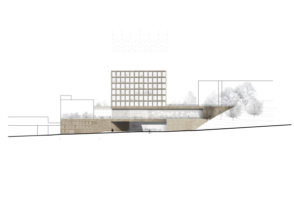 S�dwestrundfunk, Wettbewerb, Gewinner, 1. Preis, Anerkennung, first prize, competition, media centre, Baden-Baden, Germany, Deutschland, Architecture, urbanism, 2016, 2015 decision, glass, steel, lobby, Wurm + Wurm Architekten Ingenieure, JSWD Architekten, Rykart Architekten, struhk architekten, kadawittfeldarchitektur, Jury, Projekt, Gewinnerprojekt