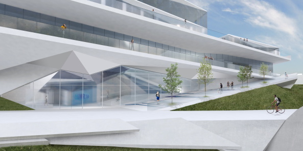 Sdwestrundfunk, Wettbewerb, Gewinner, 1. Preis, Anerkennung, first prize, competition, media centre, Baden-Baden, Germany, Deutschland, Architecture, urbanism, 2016, 2015 decision, glass, steel, lobby, Wurm + Wurm Architekten Ingenieure, JSWD Architekten, Rykart Architekten, struhk architekten, kadawittfeldarchitektur, Jury, Projekt, Gewinnerprojekt