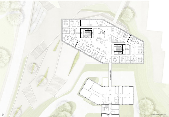 S�dwestrundfunk, Wettbewerb, Gewinner, 1. Preis, Anerkennung, first prize, competition, media centre, Baden-Baden, Germany, Deutschland, Architecture, urbanism, 2016, 2015 decision, glass, steel, lobby, Wurm + Wurm Architekten Ingenieure, JSWD Architekten, Rykart Architekten, struhk architekten, kadawittfeldarchitektur, Jury, Projekt, Gewinnerprojekt