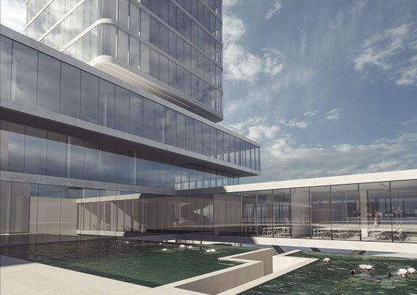 S�dwestrundfunk, Wettbewerb, Gewinner, 1. Preis, Anerkennung, first prize, competition, media centre, Baden-Baden, Germany, Deutschland, Architecture, urbanism, 2016, 2015 decision, glass, steel, lobby, Wurm + Wurm Architekten Ingenieure, JSWD Architekten, Rykart Architekten, struhk architekten, kadawittfeldarchitektur, Jury, Projekt, Gewinnerprojekt