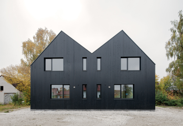 Preisträger: Doppelhaus von Studio Rauch Architektur, München, Foto: Florian Holzherr