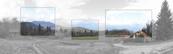 Wohnhaus in den slowenischen Alpen