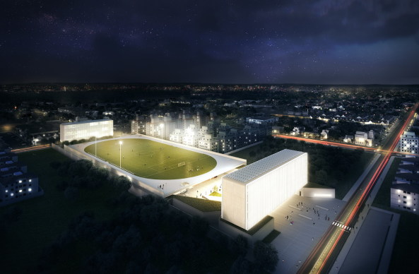 Courtesy Eller + Eller Architekten, MIPIM, Cannes, Future Projects Award AR, Architectural Record, Preisverleihung, Immobilienbranche, Gewinner, Sieger, Overall Winner: BASF Hochhaus in Ludwigshafen von Eller + Eller Architekten, Big Urban Projects, Tabanlioglu Architects, Cultural Regeneration Shenzhen von Mecanoo, Mixed Use, Creative Hub in Paris, NBBJ, Offices, BASF Hochhaus in Ludwigshafen, Eller + Eller Architekten, Old and New, Bispebjerg-Krankenhaus, Kopenhagen, C.F. M�ller Architects mit Terroir, Regeneration and Masterplanning, Dune City Mielno in Koszalin, Polen, SAS Studio, Residential, Liaisons in Ruichang, China, MOB architects, Retail and Leisure, Fuente Santa Hot Spring Baths, Fuencaliente, La Palma, gpy arquitectos, Sports and Stadiums, UFCSPA Campus Igara in Canoas, Brasiliein, Ospa Arquitetura, Urbanismo, Tall Buildings: Viceroy Jumeirah Village in Dubai, WS Atkin, Sustainability, Skyfarm-Konzept, Rogers Stirk Harbour + Partners, Jeu d'Esprit Prize, Seerettungsstaion, R�hre, Schweden, Kjellgren Kaminsky Architecture