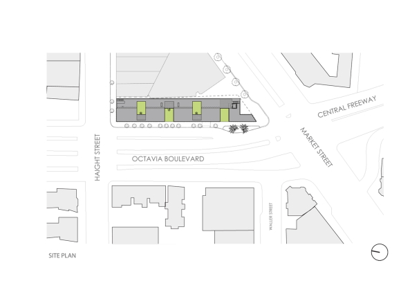 Concrete, Beton Loft, u-frmig, Innenhof, Spiraltreppe, Topografie, San Francisco. Baptist Church, Baptistenkirche, Sonnenschutz, Gebudehlle,Loggia, Durchlftung, air,