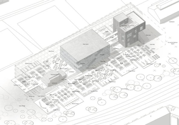Aarhus, Wettbewerb, competition, Architekturschule, architecture department, architecture building, Neubau, 1. Phase, 1. Runde, first prize, winners, purchase, Ankauf, sonnesgade, New Aarch, Erik Giudice Architects, Vargo, Nielsen & Palle, BIG, SANAA, Lacaton & Vassal, Bogle Architects, 2. Runde, secon round, 2016, New Aarch