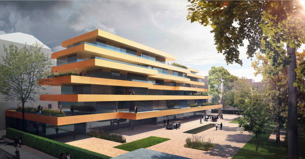 Deutsche Botschaft Wien, Germany, embassy, Vienna. Neubau, Wettbewerb, Rolf Gutbrod, BBR, Ergebnis, competition, Schulz und Schulz Architekten, Birk Heilmeyer und Frenzel Architekten, querkraft architekten, Glass Kramer Lbbert, rw+ architekten, 1. Preis, Ersatzbau, Moderne, Abriss, Architektur, Architecturem, 2016 Ausstellung,