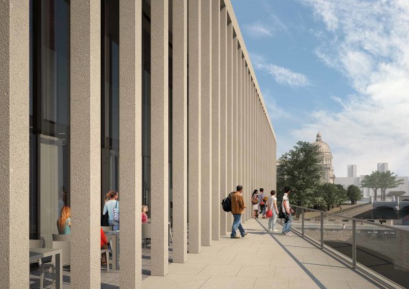 ART+COM, spk, stiftung preuischer kulturbesitz, chipperfield, david, david chipperfield architects, berlin, museumsinsel, neubau, james simon, james-simon-galerie, richtfest,