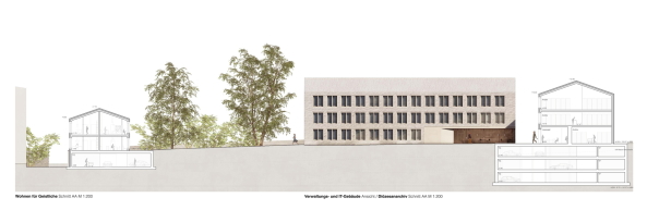 2016, Wettbewerb, competition, architecture, Architektur, Neubau, catholic, katholisch, Staab Architekten, Joachim Gbel, Eckhard Gerber, Farwick + Grote Architekten, Behet Bondzio Lin Architekten, Domimmunittsgrenze, Erzbischfliche Generalvikariat, Domplatz, Gebudeensemble, Germany, Deutschland, Emanuela Freiin von Branca, Turkali Architekten, lad+ landschaftsarchitektur diekmann, Dizesanarchiv, Caritatives Zentrum, Caritas, 1. Preis, Ergebnis, result, winner, office, 1. prize, Konrad Martin-Haus, Liborianum,