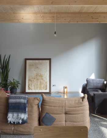 Haus im Haus in Gent, Neubau, Umbau, Umnutzung, Einbau, Holzeinbau, Ruine, Betonruine, Betonstruktur, GAFPA, wood, house in house, Platz, Belgien, Belgium, Leo Tertzweillaan, Arthur De Roover, Tim Van de Velde, refurbishment, reuse, Lab 15, 2015, 2016, Fertigstellung, ungewhnlich, wohnlich,