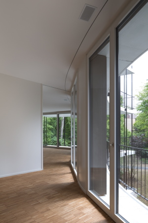 stahlst�tzen, steel, construction, steel column, Etagenscheiben, Beton, concrete, circle, Zirkelschlag, Kreis, segment, orthogonal, Holz, wood, Baum, Schutz, Luca Selva, Basel