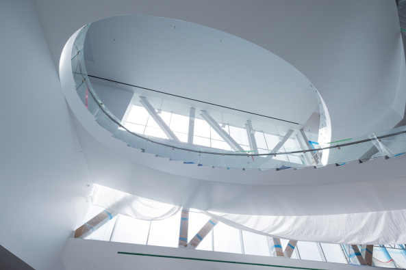 Ville de Qubec, Kanada, 175 Rue Grande Allee, OMA, Rem Koolhaas, Shohei Shigematsu, inn Partners,  Muse national des beaux-arts du Qubec, Pierre lassonde pavillion, Pavillon, Wing, Flgel, Anschluss, Neubau, Glaskasten, Scheiben, Kisten, Boxen, Boxes, Stapel, gestapelt, Fertigstellung, 2016, Juni 2016, Erffnung, opening, Rotterdam, New York, Kanada, Nordamerika,