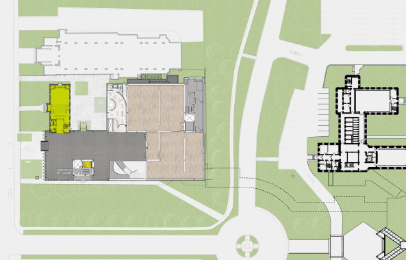 Ville de Qubec, Kanada, 175 Rue Grande Allee, OMA, Rem Koolhaas, Shohei Shigematsu, inn Partners,  Muse national des beaux-arts du Qubec, Pierre lassonde pavillion, Pavillon, Wing, Flgel, Anschluss, Neubau, Glaskasten, Scheiben, Kisten, Boxen, Boxes, Stapel, gestapelt, Fertigstellung, 2016, Juni 2016, Erffnung, opening, Rotterdam, New York, Kanada, Nordamerika,