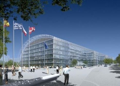Grundsteinlegung fr Bankgebude in Luxemburg