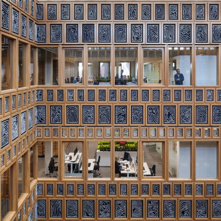 Neutelings Riedijk Architecten; Loes ten Anscher; Deventer; Deventer City Hall; Rathaus; Neubau; Sanierung; Denkmalschutz; Altstadt; Holland;  Scagliola Brakkee; Fingerabdruckfassade;