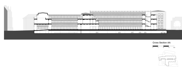 Neutelings Riedijk Architecten; Loes ten Anscher; Deventer; Deventer City Hall; Rathaus; Neubau; Sanierung; Denkmalschutz; Altstadt; Holland;  Scagliola Brakkee; Fingerabdruckfassade;
