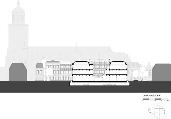 Neutelings Riedijk Architecten; Loes ten Anscher; Deventer; Deventer City Hall; Rathaus; Neubau; Sanierung; Denkmalschutz; Altstadt; Holland;  Scagliola Brakkee; Fingerabdruckfassade;