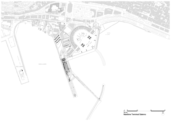 Beton, Auster, ZHA, Salerna, Oyster, Concrete, Terminal, Maritime, Security Check, ramps, Rampen, fluid, organism, Zaha Hadid, Einweihung, dynamic, Dynamik,