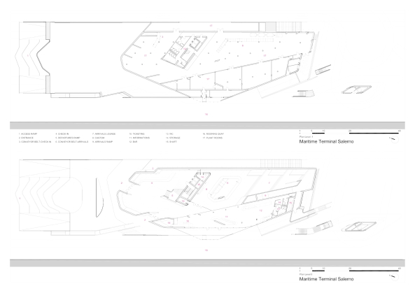 Beton, Auster, ZHA, Salerna, Oyster, Concrete, Terminal, Maritime, Security Check, ramps, Rampen, fluid, organism, Zaha Hadid, Einweihung, dynamic, Dynamik,
