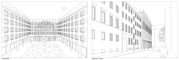 M�nchen, Alte Akademie, Umbau, Erweiterung, Umnutzung, Neubau, Luxus, Morger Partner Architekten, Peter Kulka, Hild und K, AFF Architekten, Fink + Jocher, LRO, Ortner & Ortner, Staab, Germany, 2016, Munich, new building, competition, Bavaria, Bayern, Landeshauptstadt