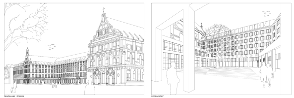 M�nchen, Alte Akademie, Umbau, Erweiterung, Umnutzung, Neubau, Luxus, Morger Partner Architekten, Peter Kulka, Hild und K, AFF Architekten, Fink + Jocher, LRO, Ortner & Ortner, Staab, Germany, 2016, Munich, new building, competition, Bavaria, Bayern, Landeshauptstadt