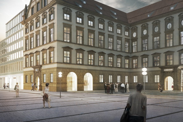 M�nchen, Alte Akademie, Umbau, Erweiterung, Umnutzung, Neubau, Luxus, Morger Partner Architekten, Peter Kulka, Hild und K, AFF Architekten, Fink + Jocher, LRO, Ortner & Ortner, Staab, Germany, 2016, Munich, new building, competition, Bavaria, Bayern, Landeshauptstadt