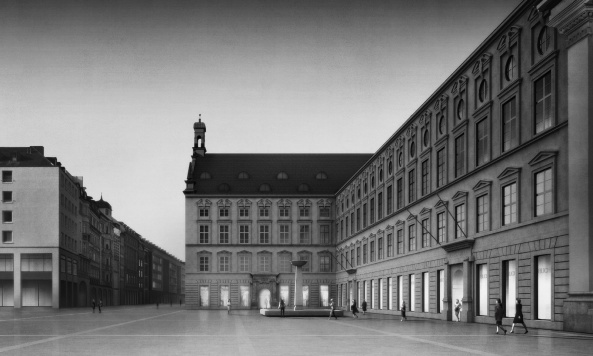 M�nchen, Alte Akademie, Umbau, Erweiterung, Umnutzung, Neubau, Luxus, Morger Partner Architekten, Peter Kulka, Hild und K, AFF Architekten, Fink + Jocher, LRO, Ortner & Ortner, Staab, Germany, 2016, Munich, new building, competition, Bavaria, Bayern, Landeshauptstadt