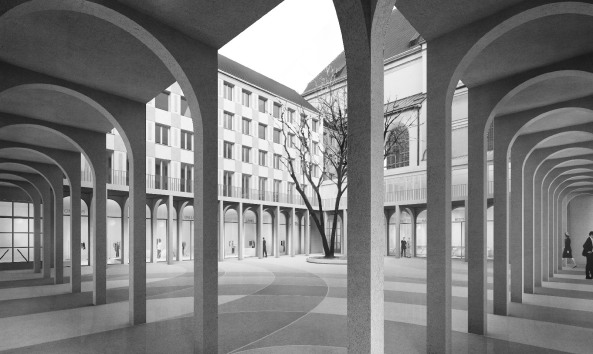 M�nchen, Alte Akademie, Umbau, Erweiterung, Umnutzung, Neubau, Luxus, Morger Partner Architekten, Peter Kulka, Hild und K, AFF Architekten, Fink + Jocher, LRO, Ortner & Ortner, Staab, Germany, 2016, Munich, new building, competition, Bavaria, Bayern, Landeshauptstadt