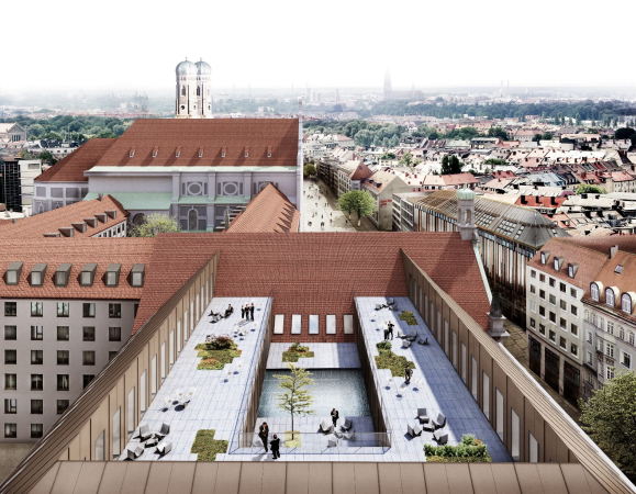 M�nchen, Alte Akademie, Umbau, Erweiterung, Umnutzung, Neubau, Luxus, Morger Partner Architekten, Peter Kulka, Hild und K, AFF Architekten, Fink + Jocher, LRO, Ortner & Ortner, Staab, Germany, 2016, Munich, new building, competition, Bavaria, Bayern, Landeshauptstadt