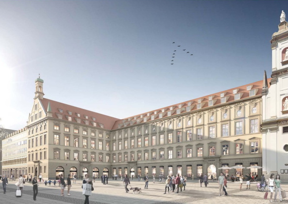 M�nchen, Alte Akademie, Umbau, Erweiterung, Umnutzung, Neubau, Luxus, Morger Partner Architekten, Peter Kulka, Hild und K, AFF Architekten, Fink + Jocher, LRO, Ortner & Ortner, Staab, Germany, 2016, Munich, new building, competition, Bavaria, Bayern, Landeshauptstadt