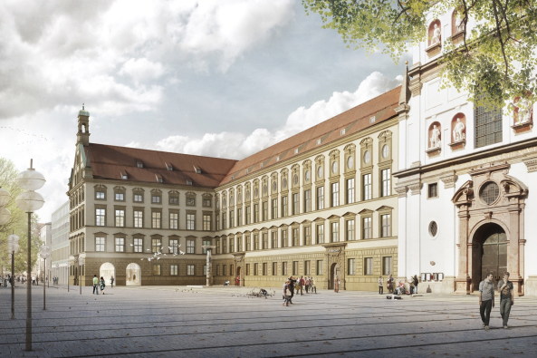 M�nchen, Alte Akademie, Umbau, Erweiterung, Umnutzung, Neubau, Luxus, Morger Partner Architekten, Peter Kulka, Hild und K, AFF Architekten, Fink + Jocher, LRO, Ortner & Ortner, Staab, Germany, 2016, Munich, new building, competition, Bavaria, Bayern, Landeshauptstadt