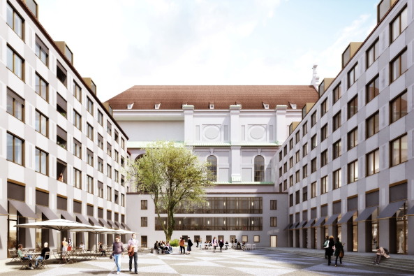M�nchen, Alte Akademie, Umbau, Erweiterung, Umnutzung, Neubau, Luxus, Morger Partner Architekten, Peter Kulka, Hild und K, AFF Architekten, Fink + Jocher, LRO, Ortner & Ortner, Staab, Germany, 2016, Munich, new building, competition, Bavaria, Bayern, Landeshauptstadt