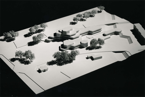 Wettbewerbsmodell Rathaus Gronau, 1969,  A:AI / Nachlass Deilmann