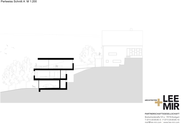 Villa Perlweiss; MIR + Lee Architekten; Stuttgart; Neubau; Einfamilienhaus; polygonal; Dymanisch; asymmetrisch; Mamor; Arcylstein