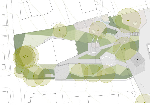 Wolfgang Rossbauer, Susanne Triller, Hort Ilgen Zrich, Kita, Kindergarten, Schule, Schulneubau, Baunetz, Baunetz Media, Baunetz Meldungen, Holzbau, Beton, Fundament, Schulanlage Ilgen Zrich, Schulhaus Ilgen A, Bauen fr Kinder, Fassade, Neubau, Grundriss, Hexagon, Klassenzimmer, Schularchitektur, Architektur, Architektur, Holzverschalung, Referenz, Bauwerk, Sockel, Kindergarten, Hortneubau, Kinderbetreuung, Otto Wolff, Ernst Diener, Wolfgang Rossbauer Architekt