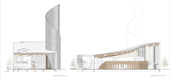 Wettbewerb, Hamburg, Jo Filke, Kirche, Wilhelmsburg, Maximiliam Kolbe,  LH Architekten, akyol kamps : bbp architekten, Thomas Baecker Bettina Kraus, Jury, Petra Kahlfeldt, Hilde Leon, church, restauration, Umnutzung,