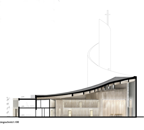 Wettbewerb, Hamburg, Jo Filke, Kirche, Wilhelmsburg, Maximiliam Kolbe,  LH Architekten, akyol kamps : bbp architekten, Thomas Baecker Bettina Kraus, Jury, Petra Kahlfeldt, Hilde Leon, church, restauration, Umnutzung,