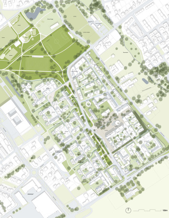 Gutachterverfahren Oxford-Kaserne Mnster, Konversion, 30er Jahre, Denkmalschutz, Oxford Barracks, Kere, bbz, Transformation, Wettbewerb, 2014, 2016, Bauleitplanung, Geflchtete, Kindergarten Wohnhallen, Studenten, Integration