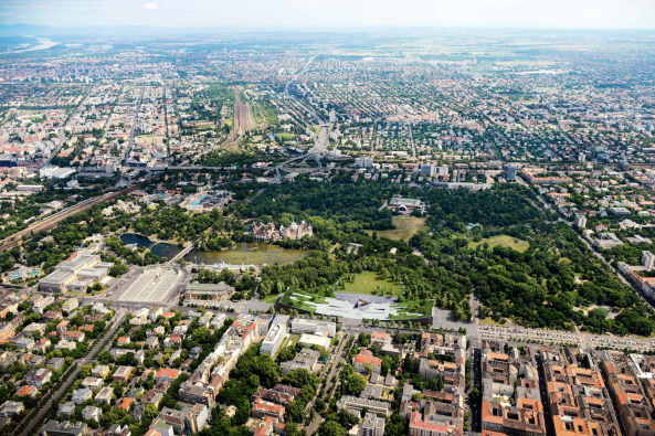NAPUR architect, Budapest, Sauerbruch Hutton, Berlin, Bjarke Ingels Group, Kopenhagen, Wettbewerb, competition, ethnografische Museum, Neubau, Tor, Liget, Park, Stadtwald, Sou Fujimoto Architects, Ludwig Museum in Budapest, Vallet de Martinis DIID Architectes, result, 1. Preis, Gewinner, first prize, decision, Entscheidung, 2016, Hungary, Bogen, Tor, gate, entrance