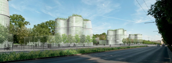 NAPUR architect, Budapest, Sauerbruch Hutton, Berlin, Bjarke Ingels Group, Kopenhagen, Wettbewerb, competition, ethnografische Museum, Neubau, Tor, Liget, Park, Stadtwald, Sou Fujimoto Architects, Ludwig Museum in Budapest, Vallet de Martinis DIID Architectes, result, 1. Preis, Gewinner, first prize, decision, Entscheidung, 2016, Hungary, Bogen, Tor, gate, entrance