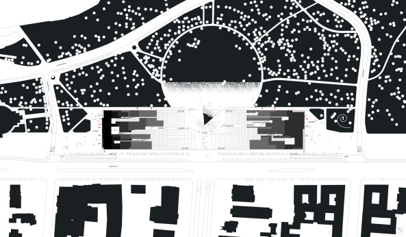 NAPUR architect, Budapest, Sauerbruch Hutton, Berlin, Bjarke Ingels Group, Kopenhagen, Wettbewerb, competition, ethnografische Museum, Neubau, Tor, Liget, Park, Stadtwald, Sou Fujimoto Architects, Ludwig Museum in Budapest, Vallet de Martinis DIID Architectes, result, 1. Preis, Gewinner, first prize, decision, Entscheidung, 2016, Hungary, Bogen, Tor, gate, entrance