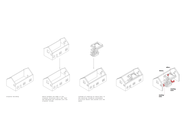 Studio Farris Architects; Flandern; Belgien; Scheunenumbau; Umbau; Umnutzung; Backstein; Betonh�lle; B�ro; Raumstruktur;