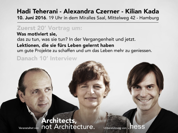 Kilian Kada, Hadi Teherani und Alexandra Czerner diskutieren