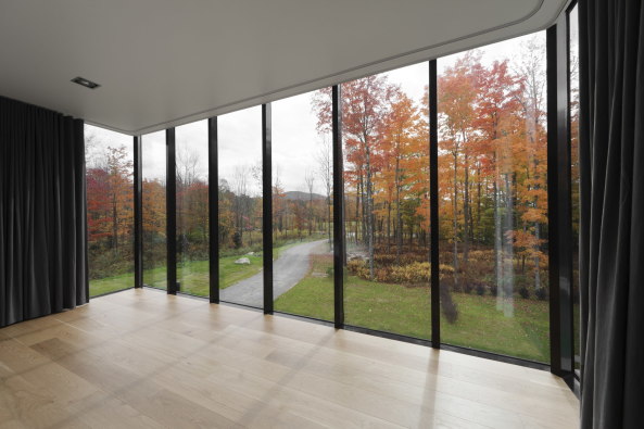 Landhaus in Quebec; Les architectes FABG; Quebec; Mont Sutton;  Rosenberry Residence; Kanada; Neubau; Wohnhaus; Einfamilienhaus